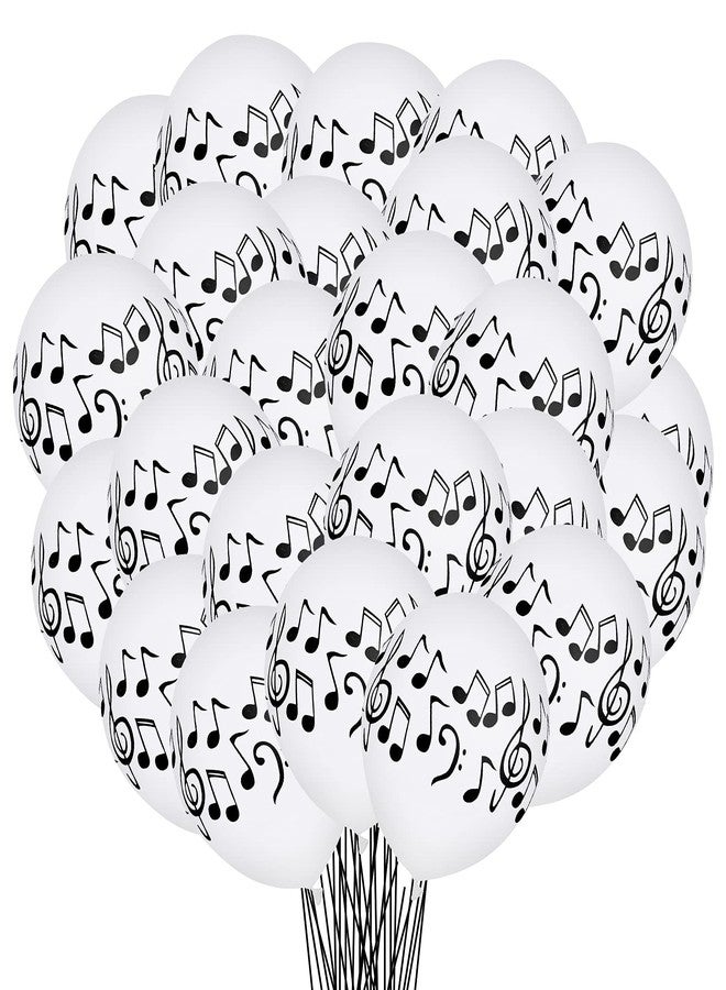 Lecpeting 30 Pcs Music Notes Balloons Music Party Decoration Balloons 12 Inches Latex Balloon for Musical Theme Birthday Party Decorations - Image 1